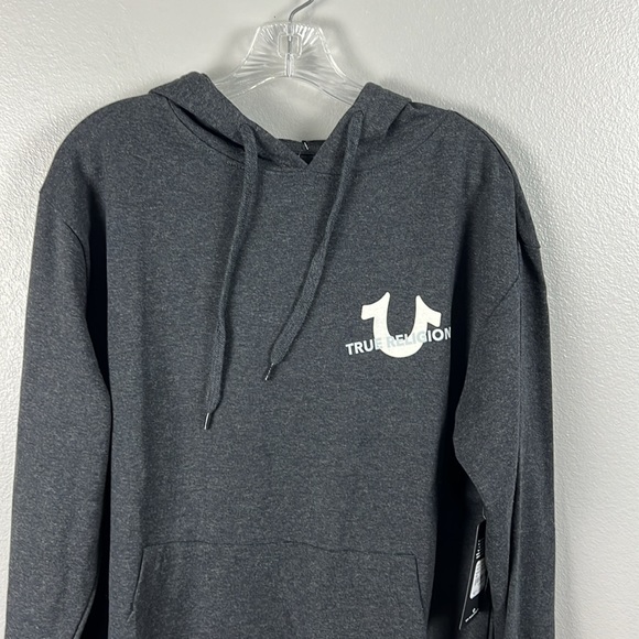 True Religion Slanted TR hoodie pullover - size L - Picture 12 of 12
